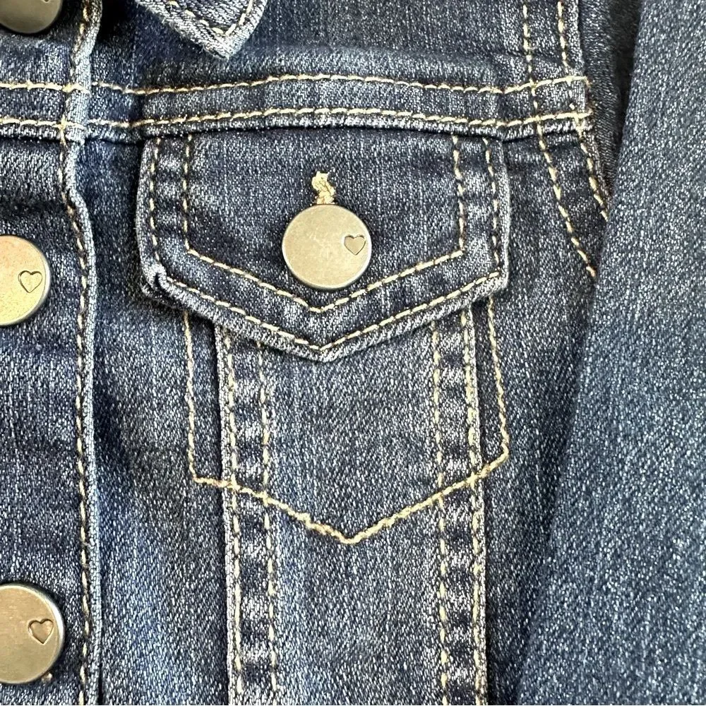 The Children's Place Baby Unisex Blue Denim Jacket SZ 18-24 Months Casual
